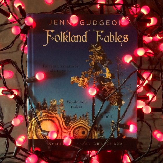 Folkland Fables book with fairy lights